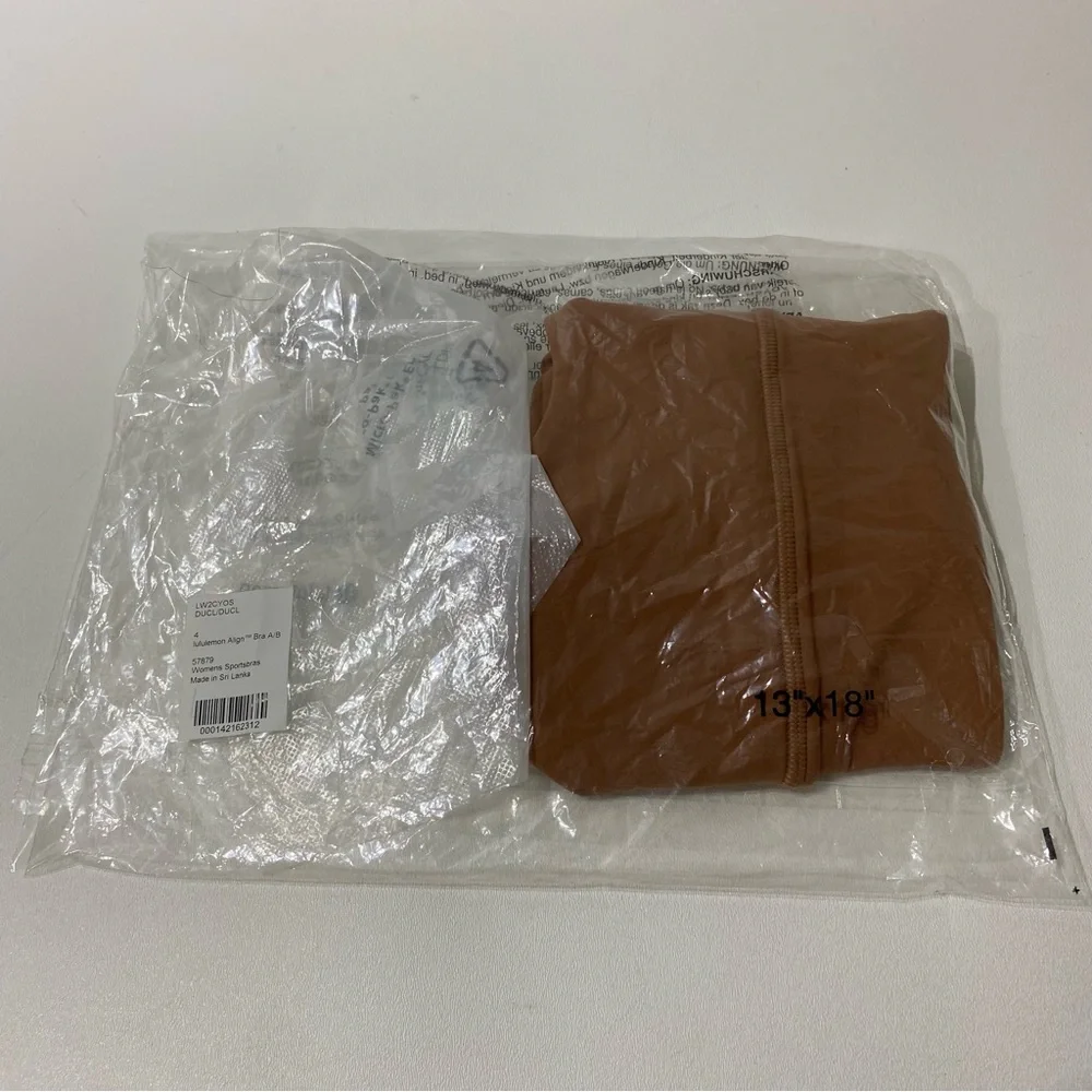 NEW - Lululemon Align Sports Bra A/B - size 4 - Brown - Picture 6 of 7